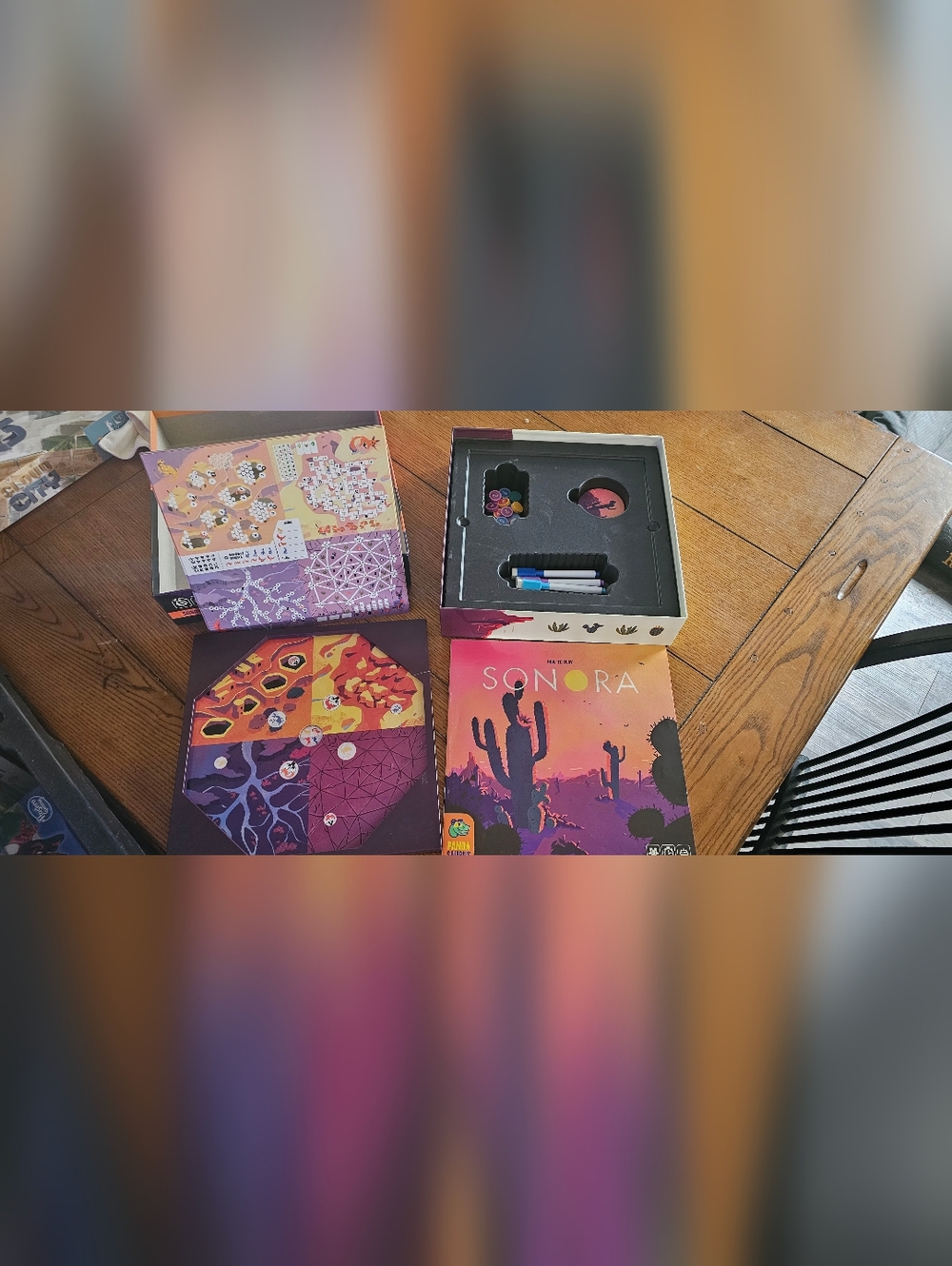 Sonora Board Game with Colorful Desert Artwork